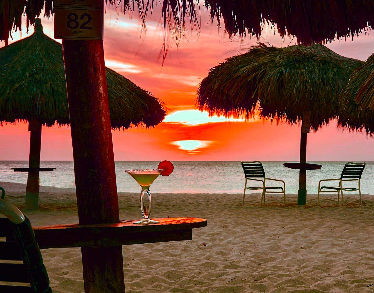 Eagle Beach Aruba at La Cabana Resort Sunset